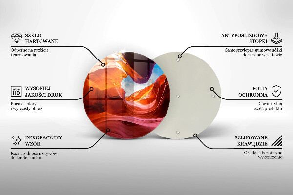 Deska kuchenna szklana Pejzaż skały kanionu