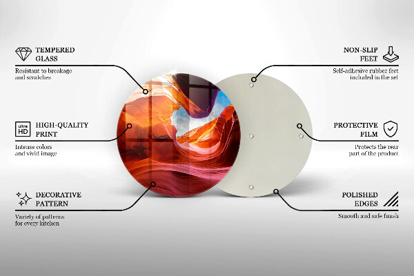 Deska kuchenna szklana Pejzaż skały kanionu