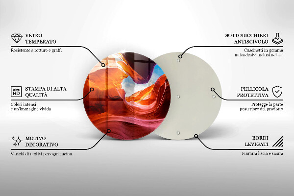 Deska kuchenna szklana Pejzaż skały kanionu