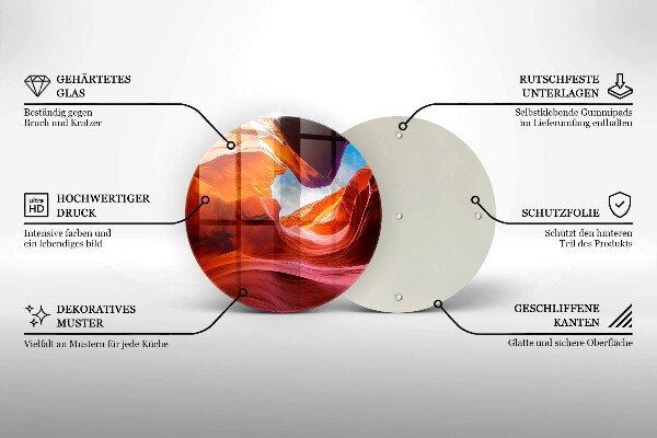 Deska kuchenna szklana Pejzaż skały kanionu
