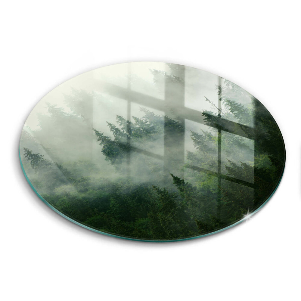 Deska kuchenna szklana Pejzaż zamglony las