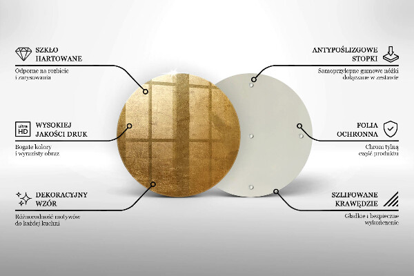 Deska kuchenna szklana Tło tekstura złota