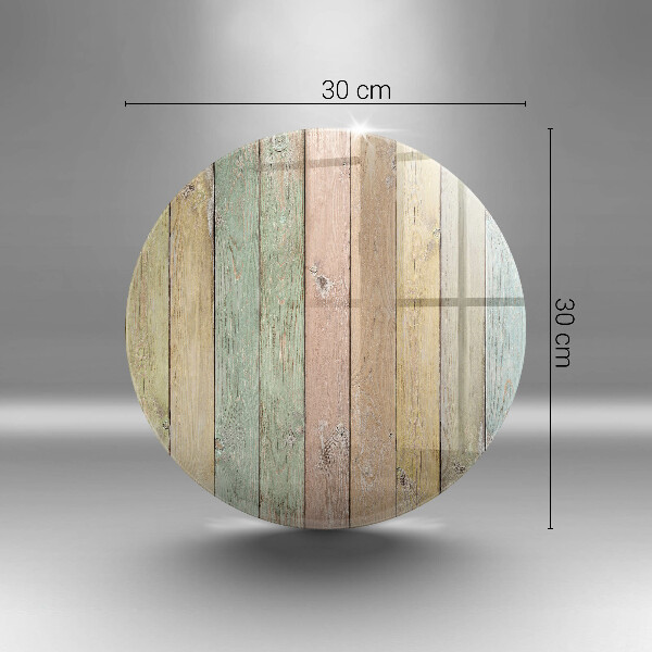 Deska kuchenna szklana Kolorowe deski vintage