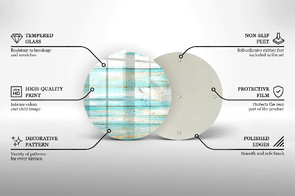 Deska kuchenna szklana Vintage deski drewno