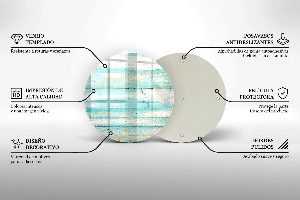 Deska kuchenna szklana Vintage deski drewno