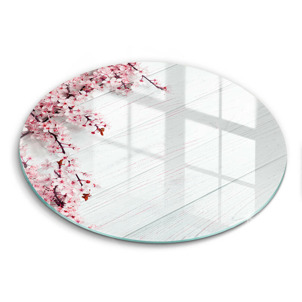 Deska kuchenna szklana Kwiaty na deskach
