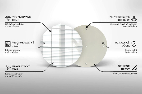 Deska kuchenna szklana Nowoczesna struktura