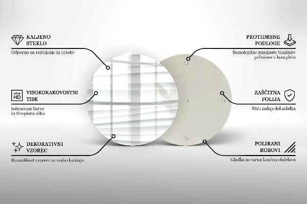 Deska kuchenna szklana Nowoczesna struktura