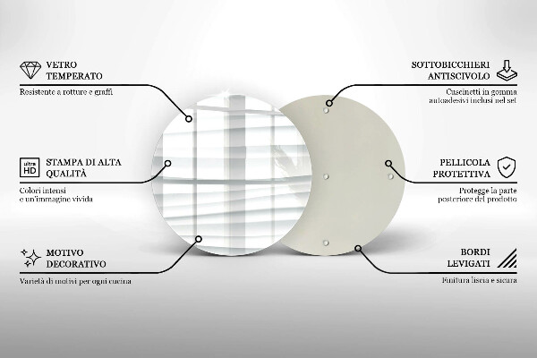Deska kuchenna szklana Nowoczesna struktura