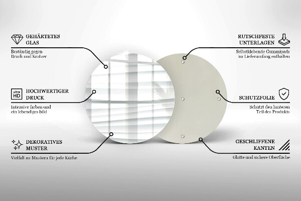 Deska kuchenna szklana Nowoczesna struktura