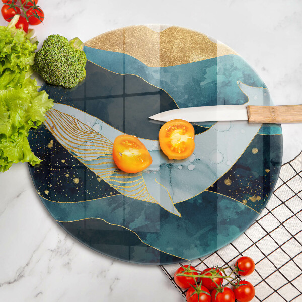 Deska kuchenna szklana Abstrakcja wieloryb