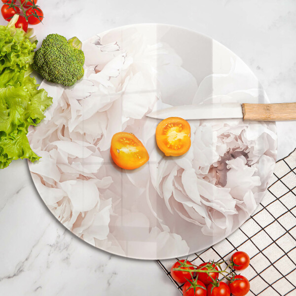 Deska kuchenna szklana Pastelowe piwonie