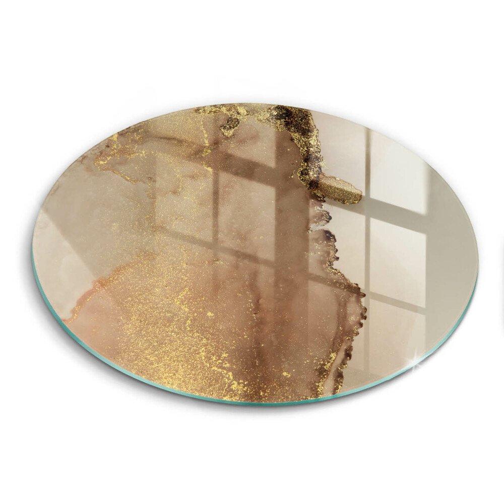Deska kuchenna szklana Abstrakcja złoto