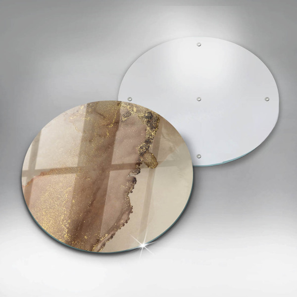 Deska kuchenna szklana Abstrakcja złoto