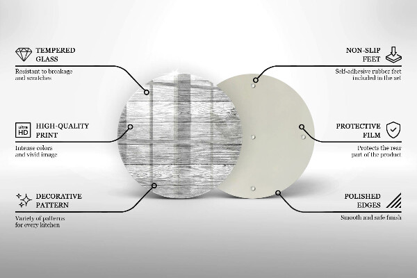 Deska kuchenna szklana Drewno stare deski
