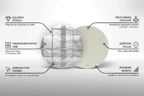 Deska kuchenna szklana Drewno stare deski