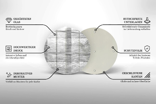 Deska kuchenna szklana Drewno stare deski