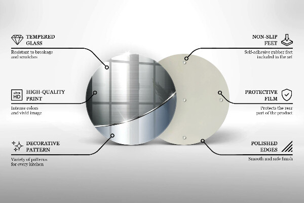 Deska kuchenna szklana Wzór metalowa abstrakcja