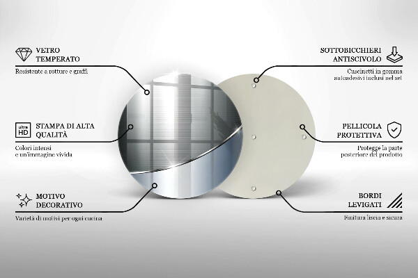 Deska kuchenna szklana Wzór metalowa abstrakcja