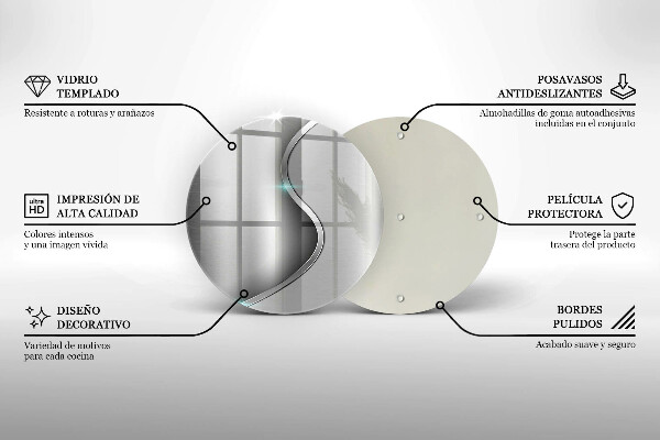 Deska kuchenna szklana Abstrakcja srebrny metal