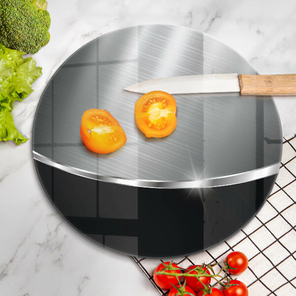 Deska kuchenna szklana Abstrakcja z metalem