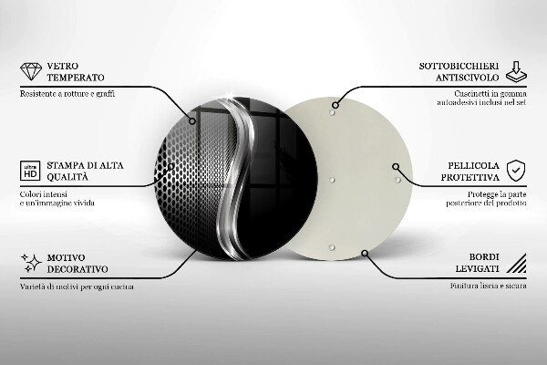 Deska kuchenna szklana Metalowa struktura
