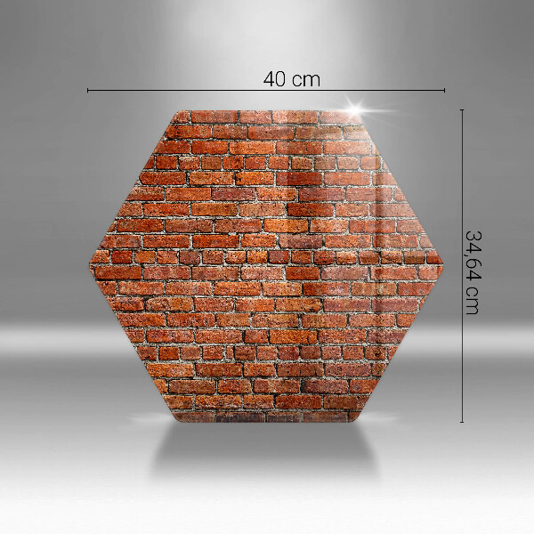 Deska szklana do kuchni Ściana cegły mur