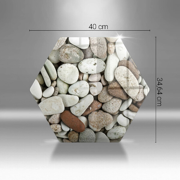 Deska szklana do kuchni Tło małe kamienie