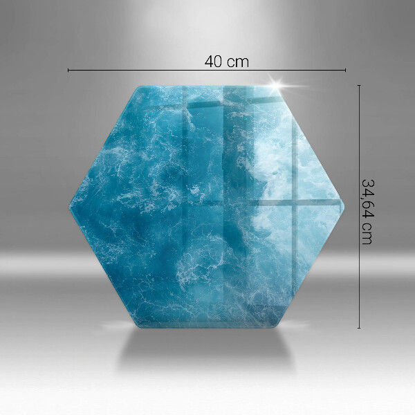 Deska szklana do kuchni Błękitna woda