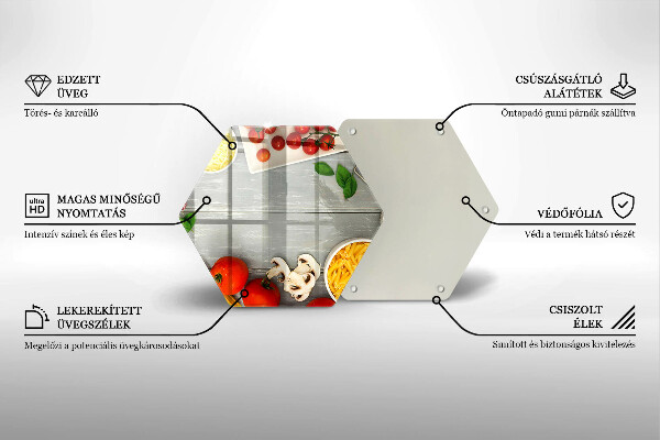 Deska szklana do kuchni Kuchnia jedzenie