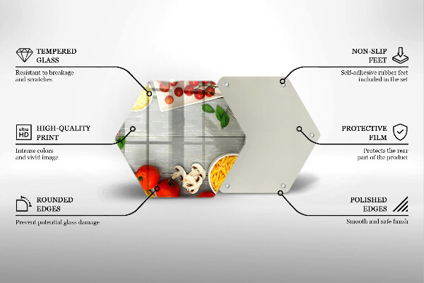 Deska szklana do kuchni Kuchnia jedzenie