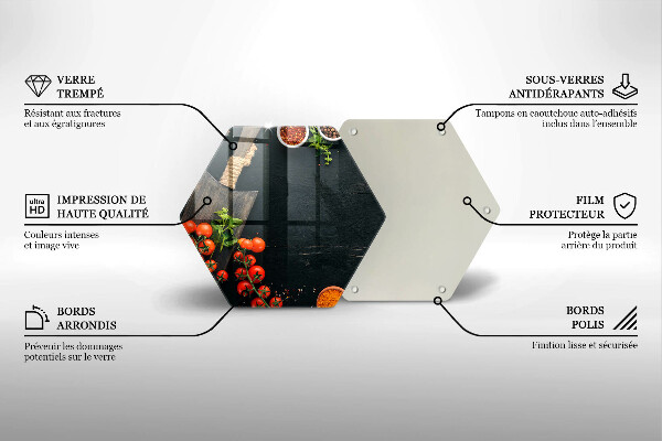 Deska szklana do kuchni Pomidorki koktajlowe
