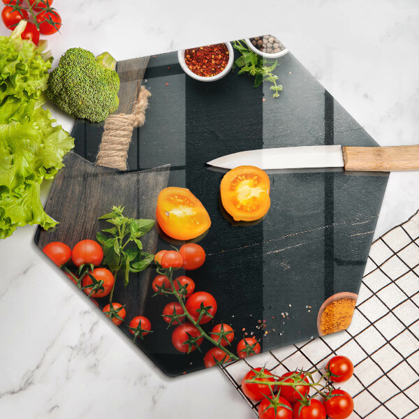 Deska szklana do kuchni Pomidorki koktajlowe