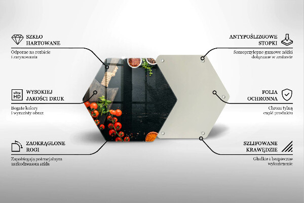 Deska szklana do kuchni Pomidorki koktajlowe