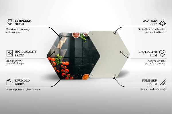 Deska szklana do kuchni Pomidorki koktajlowe