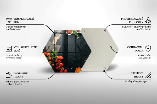 Deska szklana do kuchni Pomidorki koktajlowe