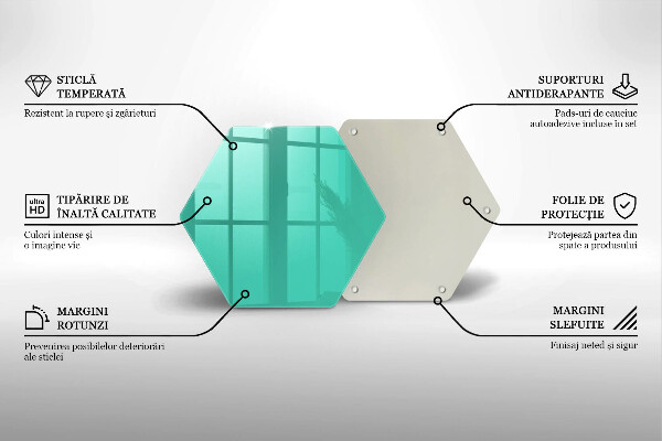 Deska szklana kuchenna Kolor zielony