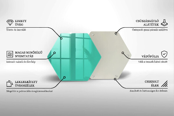 Deska szklana kuchenna Kolor zielony