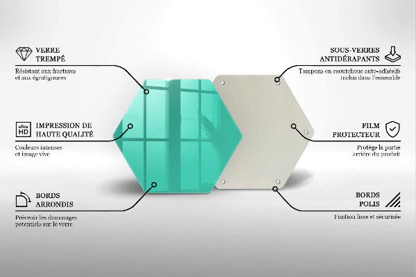 Deska szklana kuchenna Kolor zielony