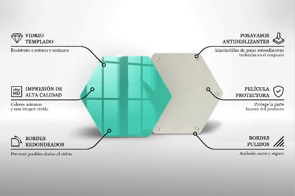 Deska szklana kuchenna Kolor zielony
