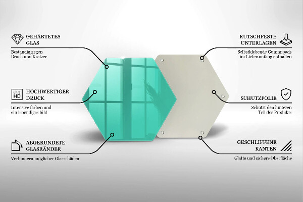 Deska szklana kuchenna Kolor zielony