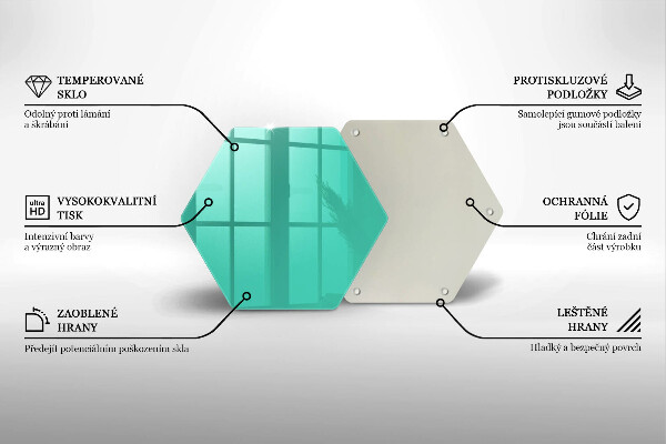 Deska szklana kuchenna Kolor zielony
