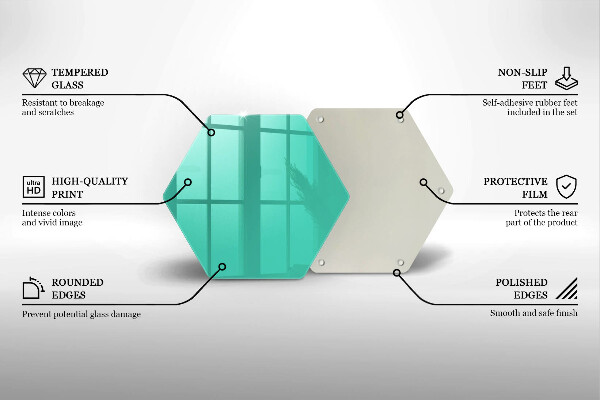 Deska szklana kuchenna Kolor zielony
