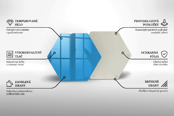 Deska szklana kuchenna Kolor niebieski