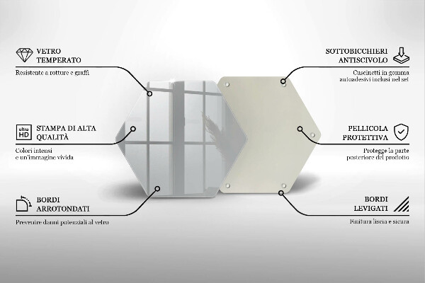 Deska szklana kuchenna Kolor szary