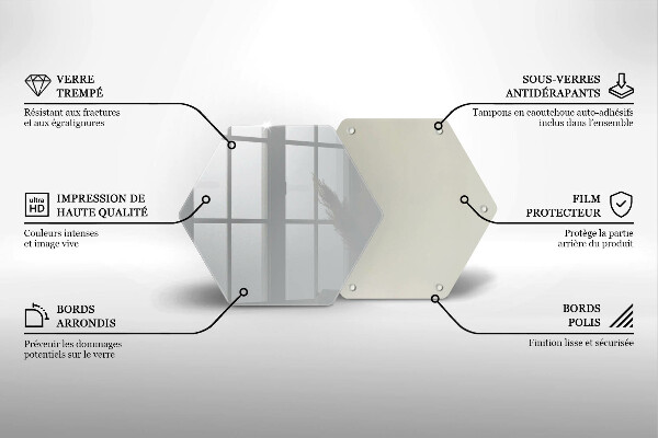 Deska szklana kuchenna Kolor szary