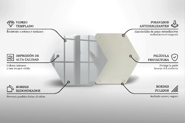 Deska szklana kuchenna Kolor szary