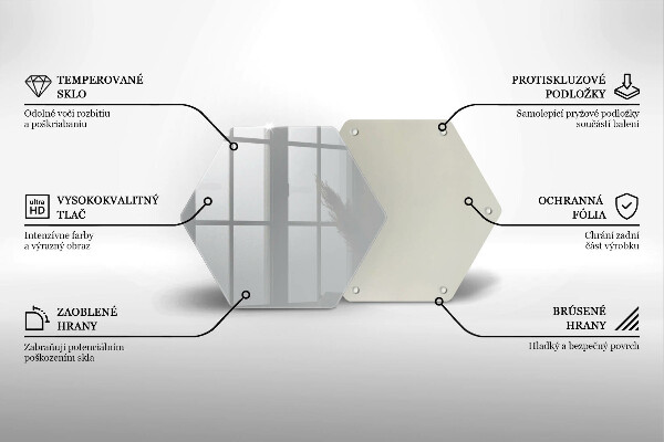 Deska szklana kuchenna Kolor szary