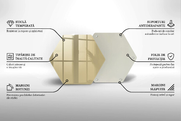 Deska szklana kuchenna Kolor beżowy