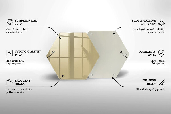 Deska szklana kuchenna Kolor beżowy